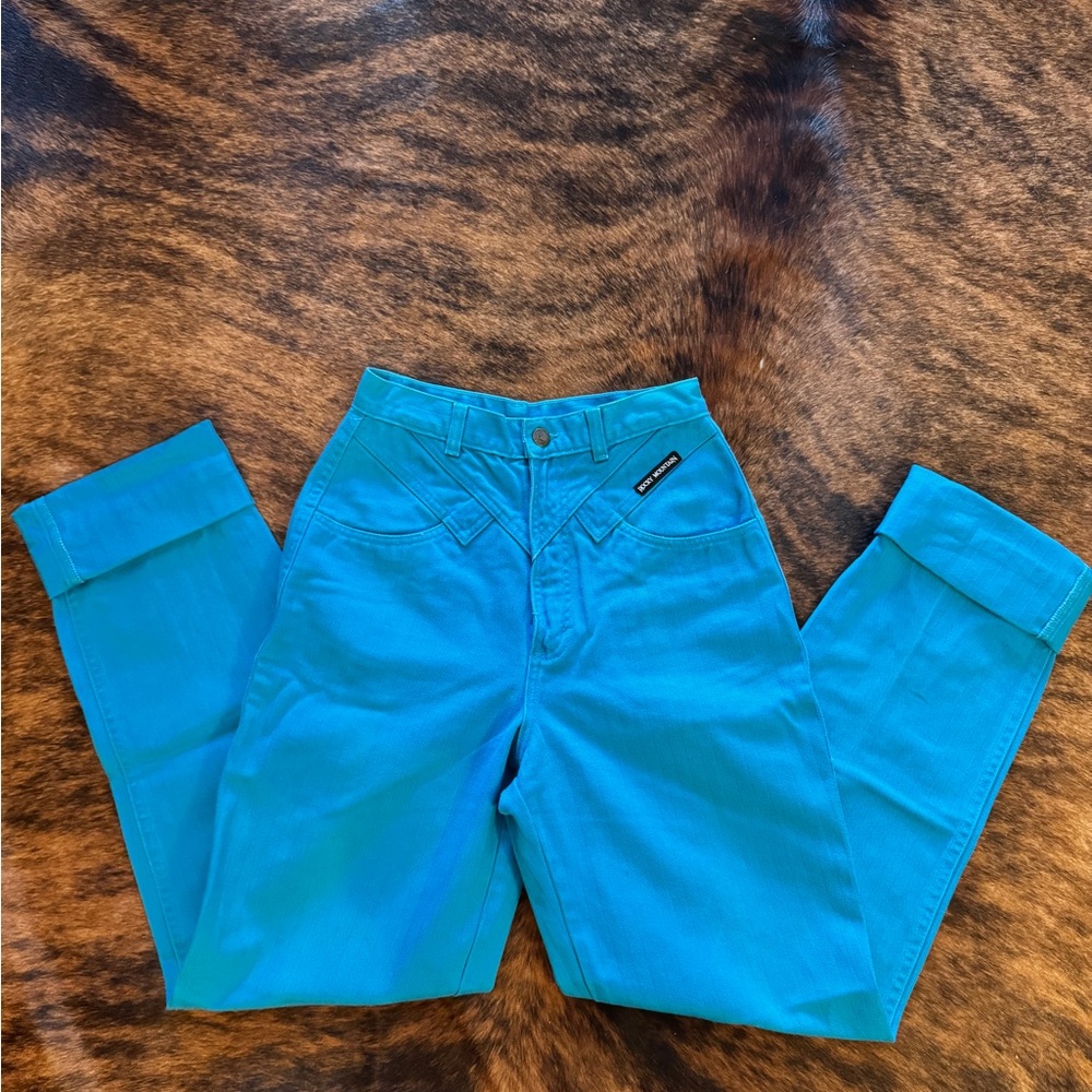 SOLD Vintage Teal Rocky Mountain Jeans Rockies